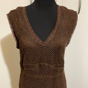 Beautiful dark brown lace dress